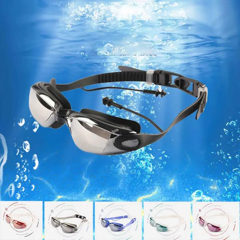 High-definition Anti-fog Swimming Goggles Small Frame Silver-plated Lenses Waterproof Swimming Goggles Goggles
