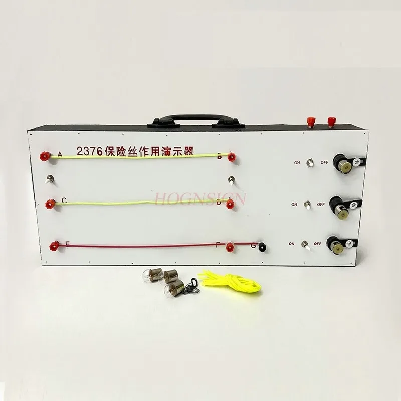 1 Juego de nuevo instrumento de enseñanza de física y experimentos eléctricos demostradores de función de fusible