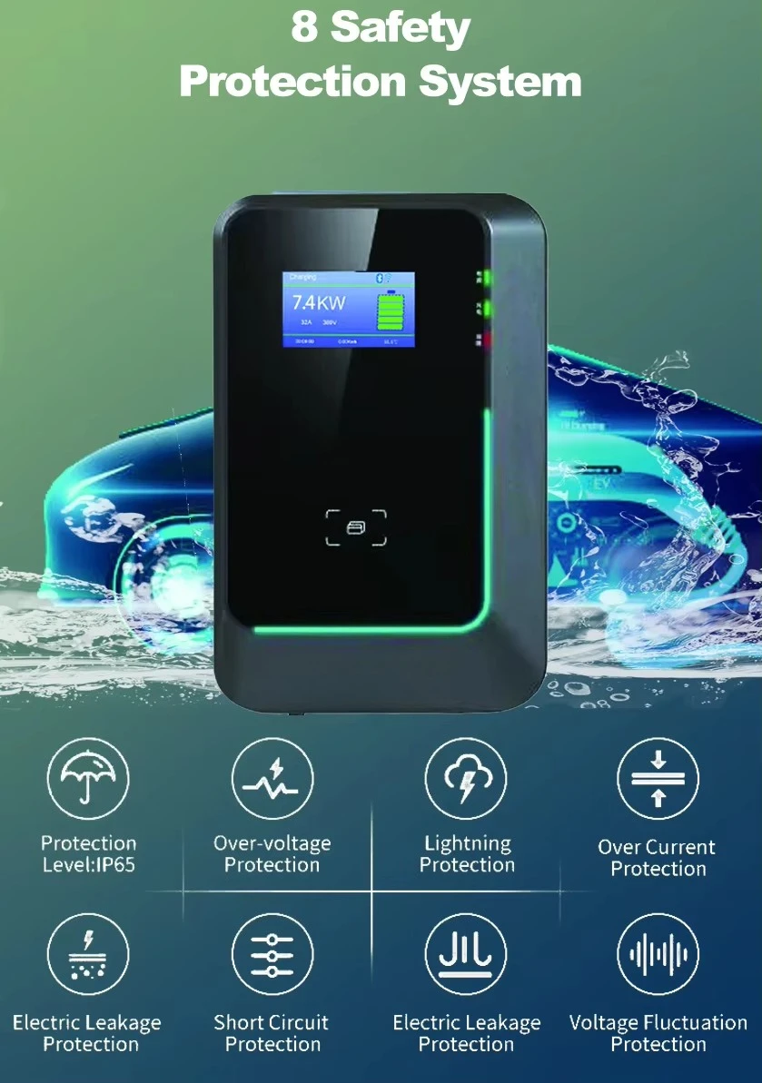 สถานีชาร์จรถยนต์ไฟฟ้า Bomern 7 - 22Kw Wallbox Type 2 Ocpp Rfid บทวิจารณ์และราคา