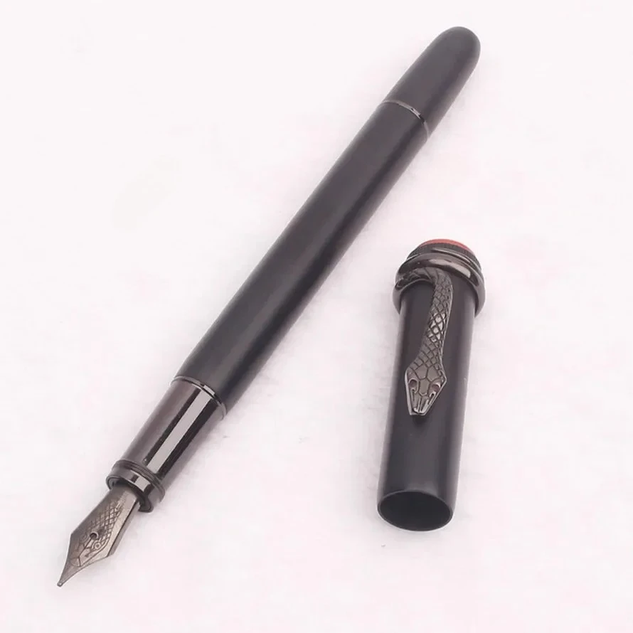 

Ограниченное количество высококачественных шариковых ручек MB Metal Edition 1912 с инкрустацией в виде змеиного зажима Caneta для письма, офиса, шарика-ролик