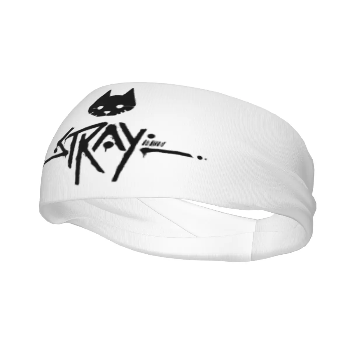 Stray Cat Cyber Game Outdoor Sport Sweatband for Unisex Stray Wide Sweat Headband Head Sweat Bandages Non Slip Sweat Wash Band