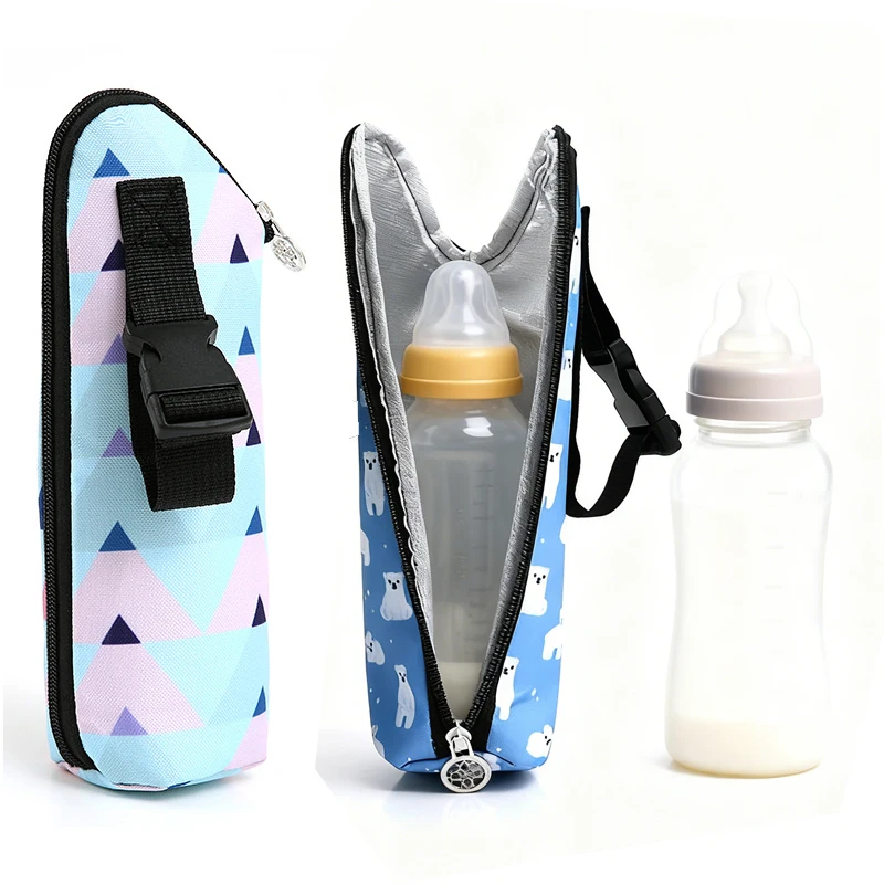 

Сумка для подогрева детских бутылочек, портативная бутылочка для кормления младенцев, изоляция из алюминиевой фольги, подвесная сумка для коляски, изолированный держатель для бутылочек