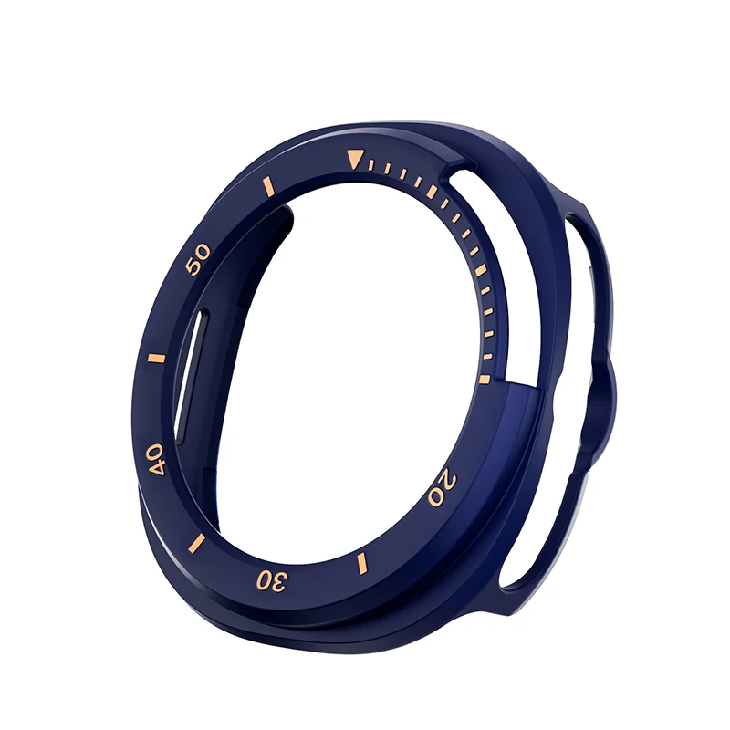 Für Samsung Galaxy Watch 8 Classic 46 mm Gehäuse ohne Bildschirmfolie mit Skala, Hart-PC-Schutzhülle, kratzfestes Uhrenzubehör