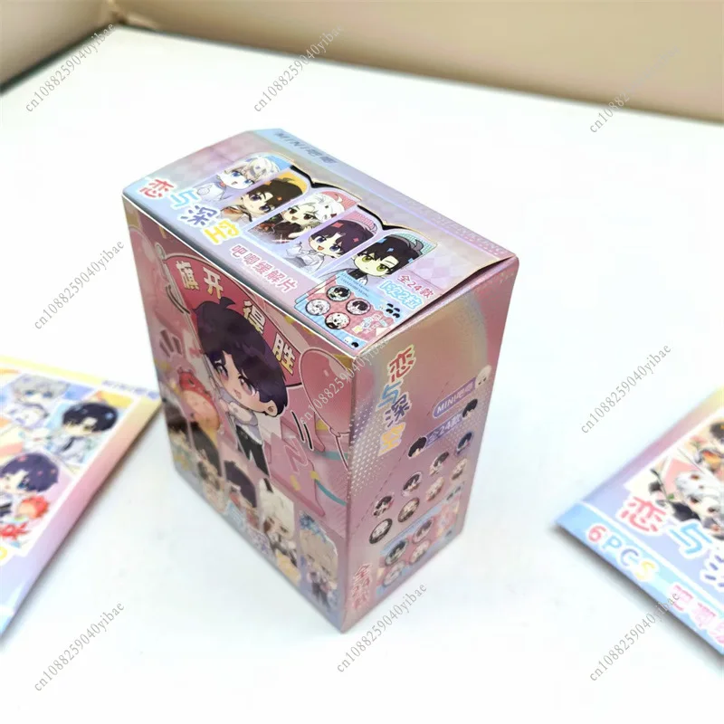4 قطعة/6 أقراص الحب والمساحة العميقة لطيف شارة صغيرة صندوق أعمى سيلوس رافاييل زين كازيفير كاليب أنيمي تأثيري بروش صندوق مفاجأة #6
