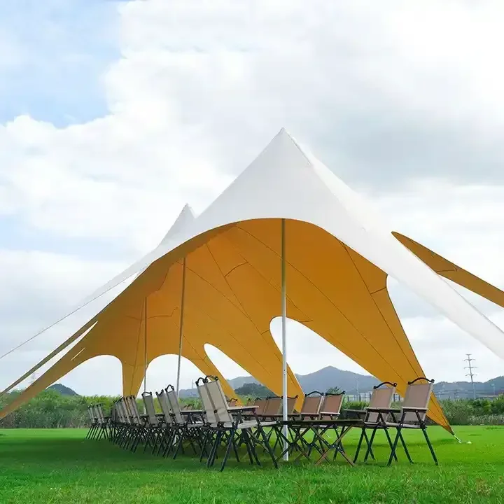 Big  Elastic Flexible Stretch Party Tents Large  Stretch Meeting Tents 20 M Camping Large Tarp Sunshade Tent