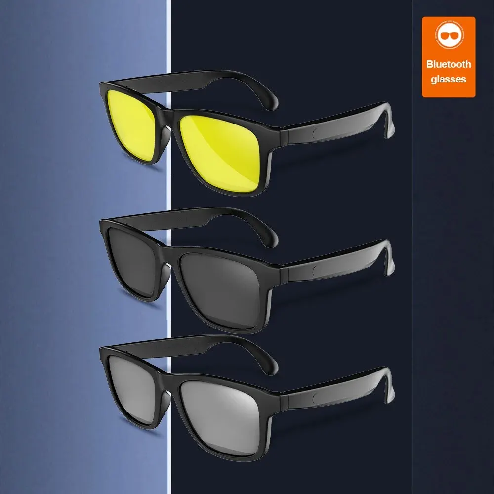 스마트 안경 헤드셋 무선 선글라스, 야외 스포츠 이어폰, 음악 호출, 블루 아이 방지 