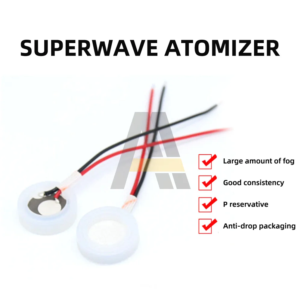 2.4 mhz DC 24V ultradźwiękowy arkusz atomizujący 16mm/20mm arkusz płyty nawilżacza 2.4 MHz arkusz ceramiczny ołowiu Spray