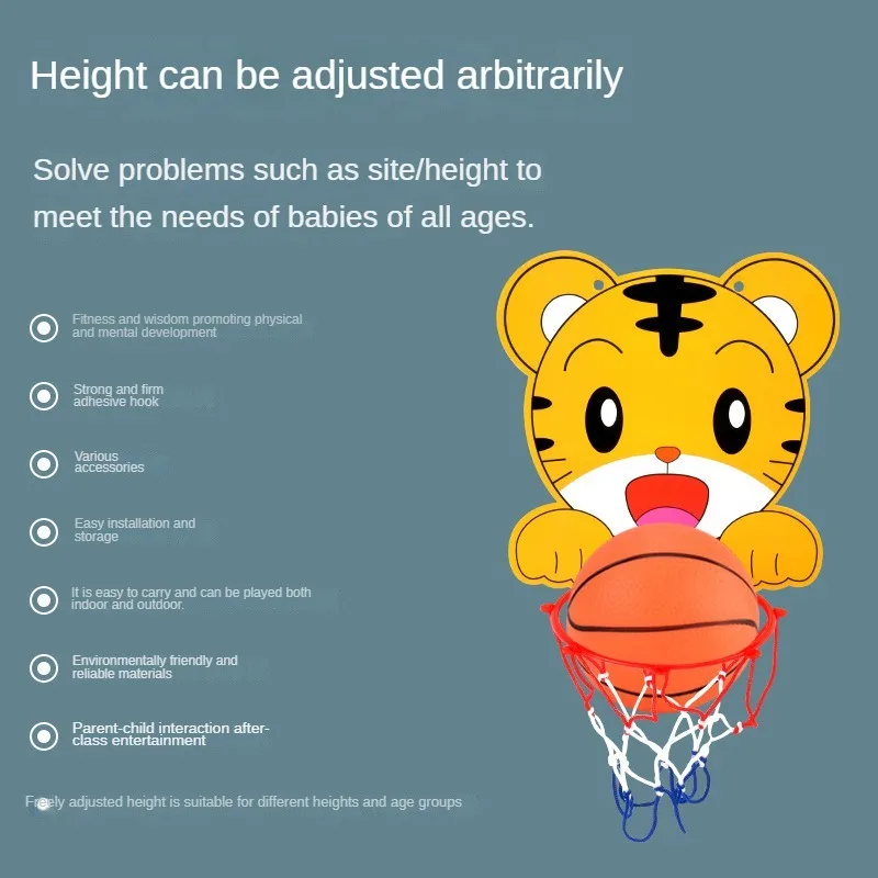 Children's Basketball Rack, Indoor Shooting Frame, Hanging Basketball Frame, Sports Toy, Adjustable Sports Outdoor Bag