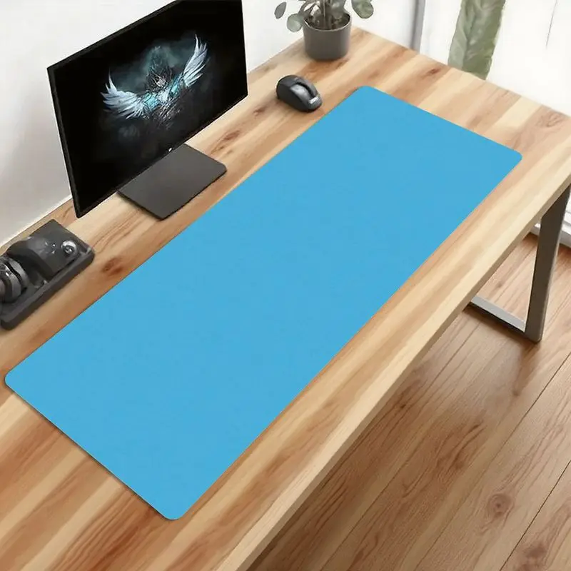 قطعة واحدة من لوحة ماوس الألعاب باللون الأزرق النابض، قاعدة غير قابلة للانزلاق، مثالية للألعاب والاستخدام المكتبي، الأبعاد 31.5 بوصة × 11.8 بوصة. #4