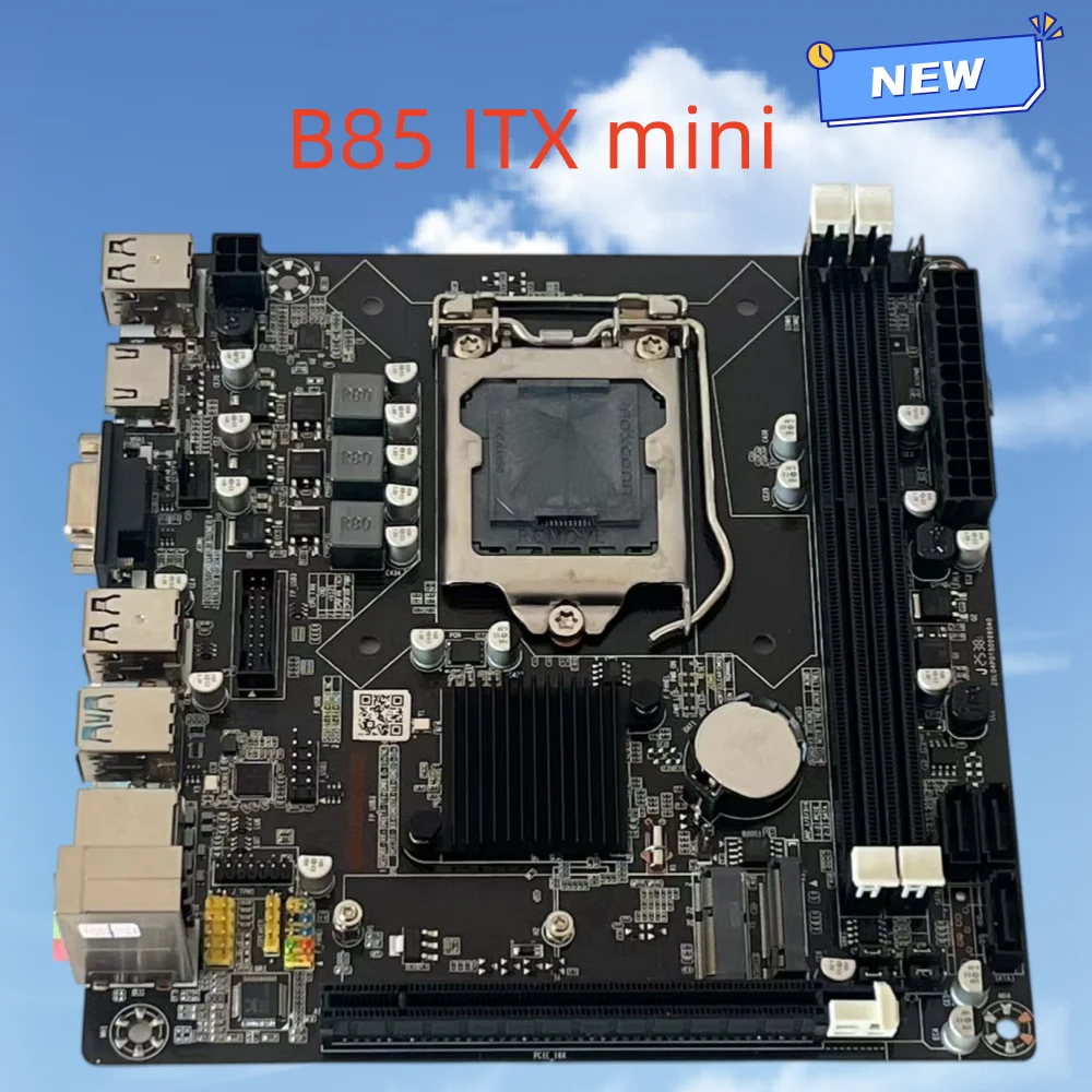 La toute nouvelle carte mère B85 ITX mini prend en charge la mémoire DDR3, les processeurs i3, i5, i7 et E3-V3 de 4e génération, ainsi que les emplacements M.2.