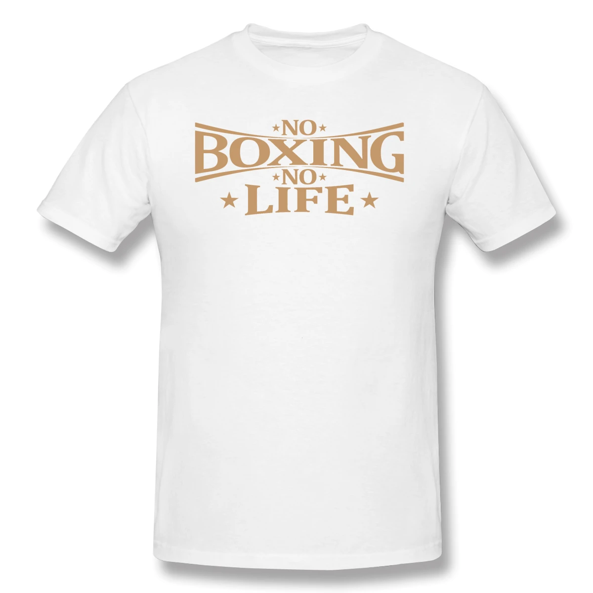 No Boxing No Life Printed T-shirt Creative Funny Sarcastic Male Women Basic TShirt Vintage O-neck Unisex Streetwear Men Clothing