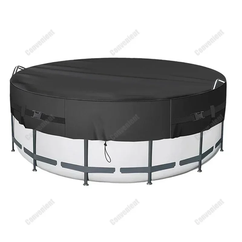 

Крышка для бассейна для круглого надувного бассейна, рамка для бассейна, 8/10/12 футов, 210D, ткань Оксфорд, устойчивый к ультрафиолетовому излучению, оксфордский брезент для бассейна с веревкой для хранения