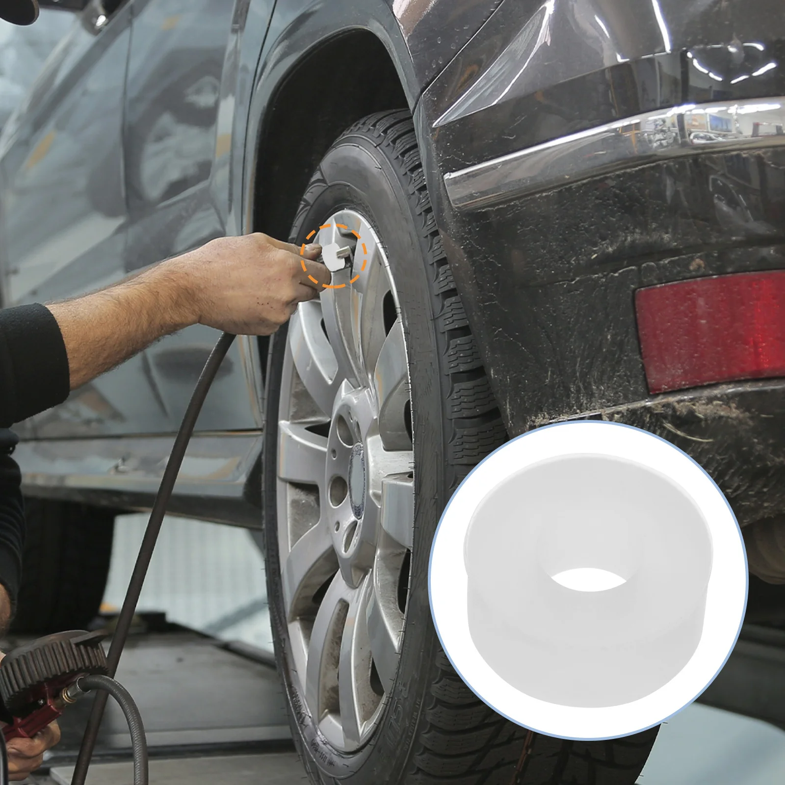 

10Pcs Air Compressor Tire Valve Seal Adapter Inflation Chuck Silicone Seal Tire Inflator Sealing Ring Inflatable Ring