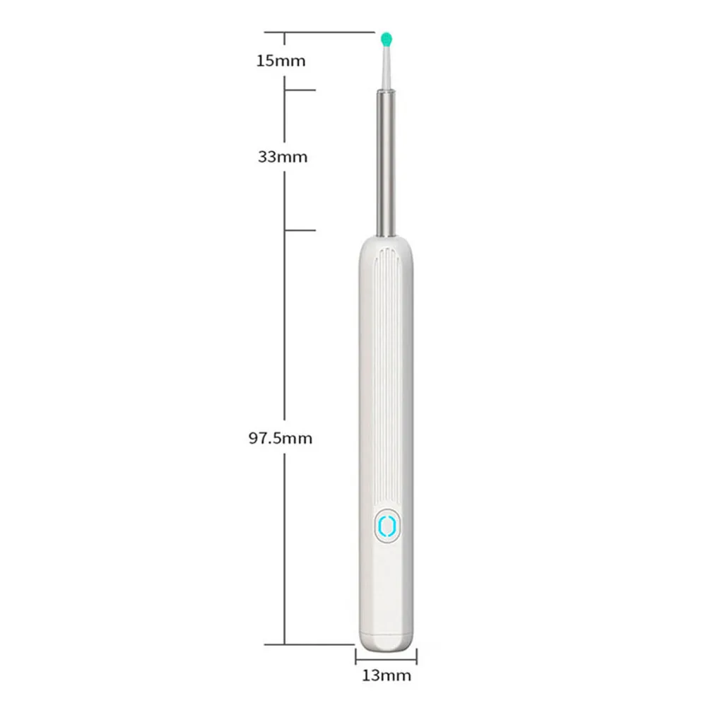 

Ear Otoscope 1296P Resolution 3M Metal Tip Wireless Camera Cleaner Replacement Tips Earwax Removal Check Tools