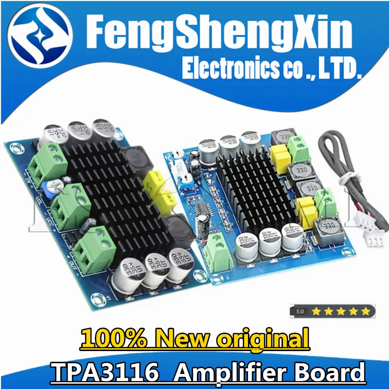 TPA3116D2 Digital Power Audio Amplifier Board Mono Channel DC 12V 24V 100W Large Capacity for Home Theater And Sound System