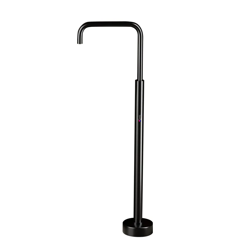 Floor-to-ceiling induction column basin faucet Hotel B & B black gold column integrated wash basin faucet