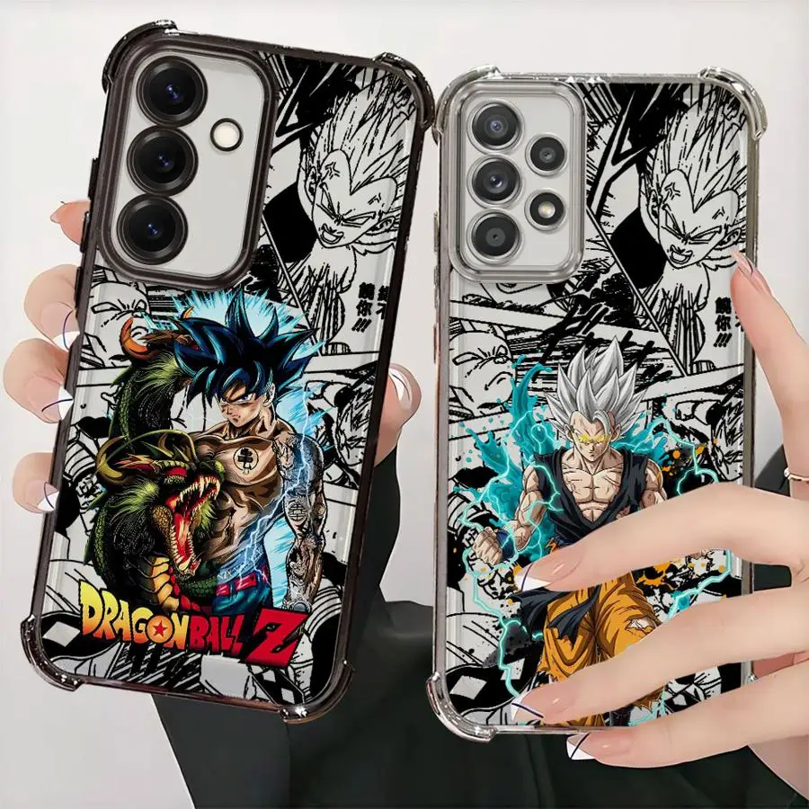 Weiche Handyhülle für Samsung Galaxy A25 A13 A52 A55 A15 A26 A24 A33 A35 A36 A21s A16 Cartoon Dragon Balls