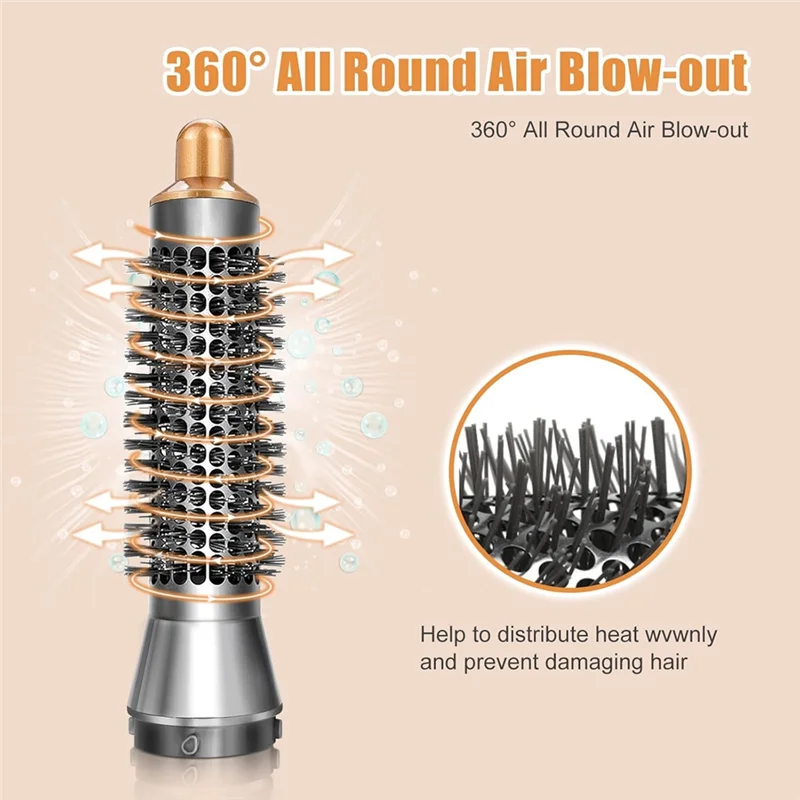 【24H-SALE!】لدايسون الأسرع من الصوت HD01 HD02 HD03 HD04 HD08 متوافق مع 20 مم محول فرشاة تكثيف مستديرة صغيرة مرفق مجفف الشعر