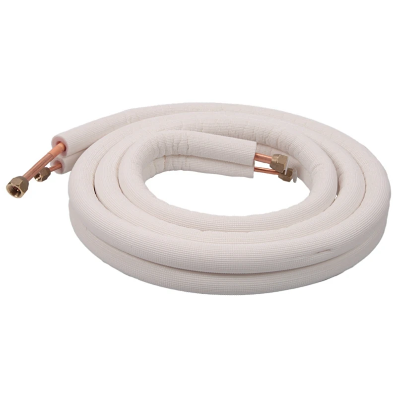 3Meter Air Conditioner Pair Coil Tube 1/4In Insulated Copper Wire Set Air Conditioner Parts Refrigerant Tube