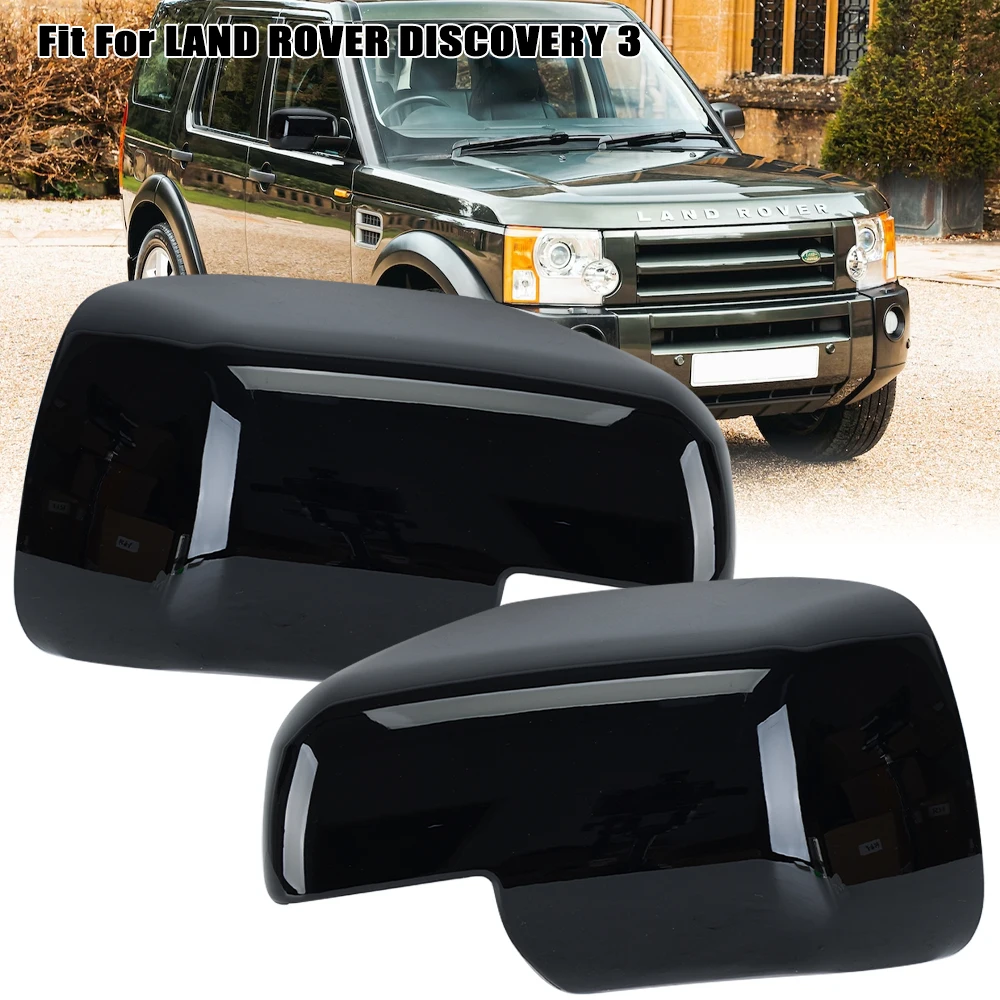 

Rear View Mirror Cover for L322 VOGUE DISCOVERY 3 FREELANDER 2 Gloss Black Wing Mirror Cover Pasting Style Car Accessories