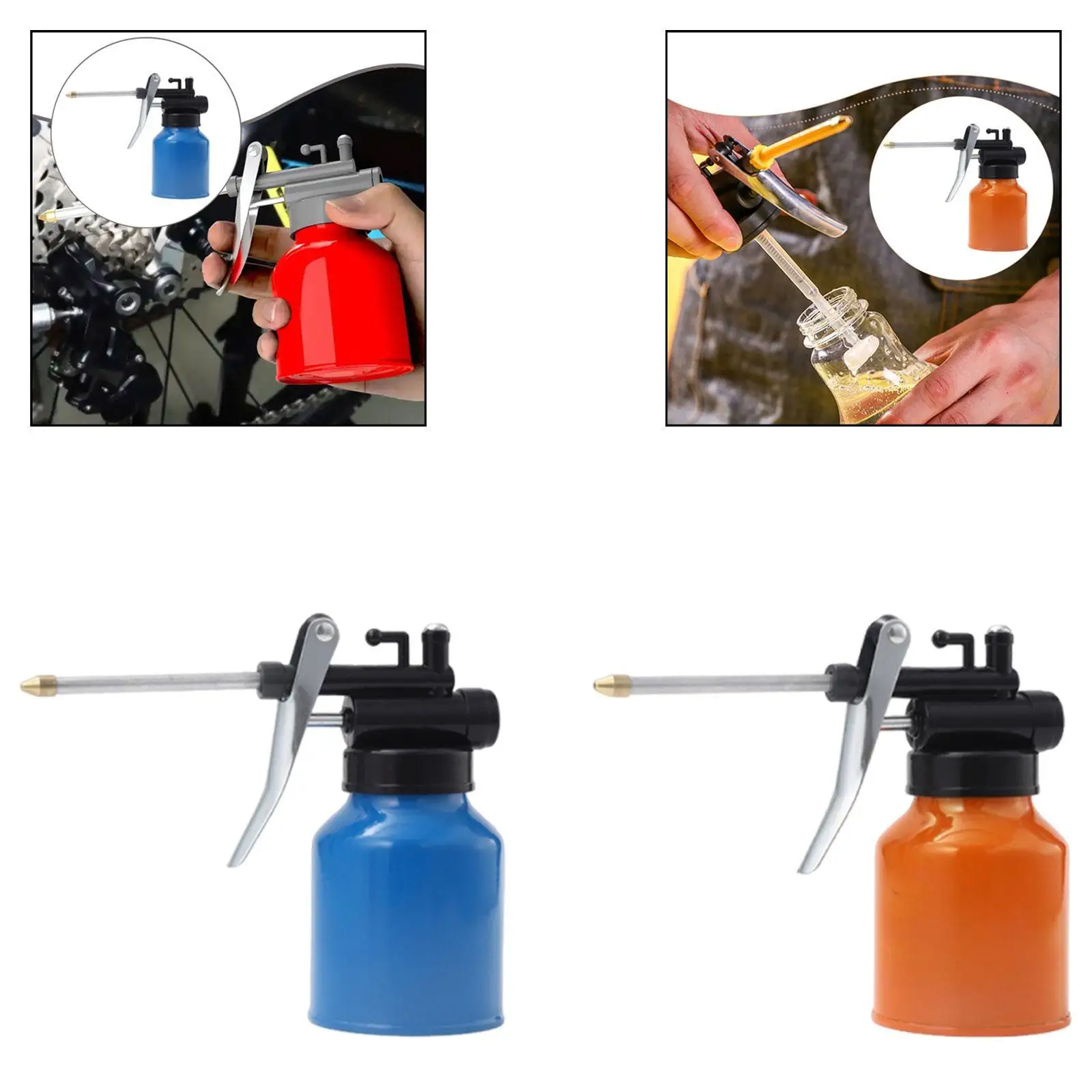 

Hand Pump Oiler Can Easy to Use Premium Multipurpose Sturdy Professional High Pressure Oil Bottle Manual Oiling Bottle Practical