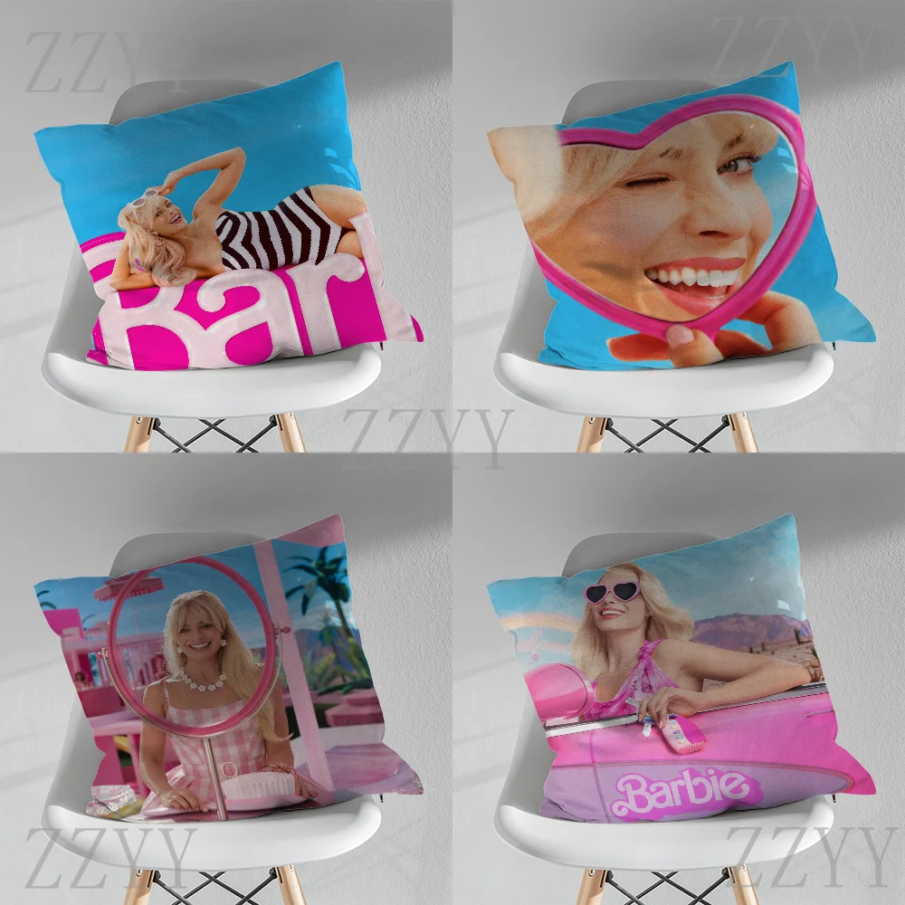 

Live Action Movie B-BarbieES Pillow Case Pillow Case Soft Cushion Cases for Farmhouse Sofa Decor Home Decorations and Protector