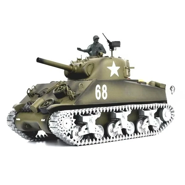 

Радиоуправляемый танк M4A3 Sherman, масштаб 1/16, версия 2.4 ГГц, модель 3898-1 Pro 7.0, боевой армейский танк для сражений