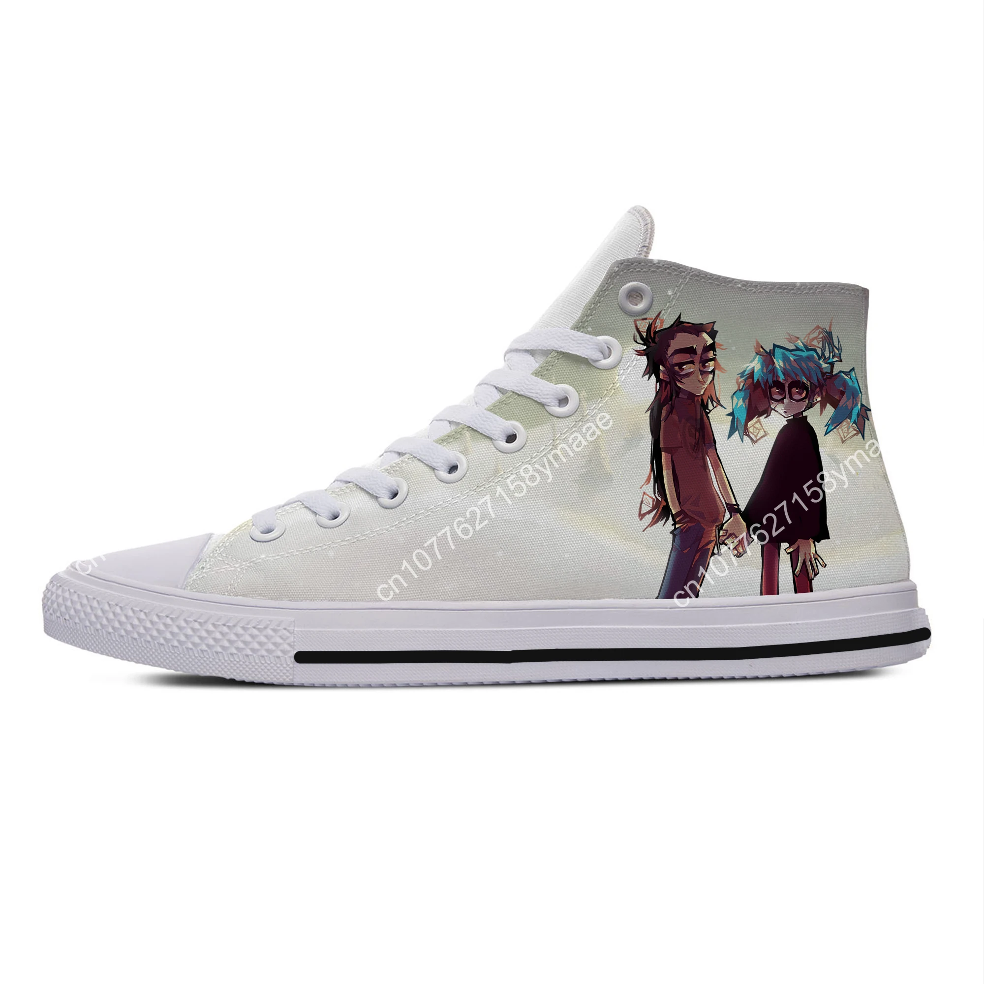 Hot Summer Game Sally Face Novelty Design Harajuku High Top Latest Canvas Shoes Men Women Casual Sneakers Classic Board Shoes