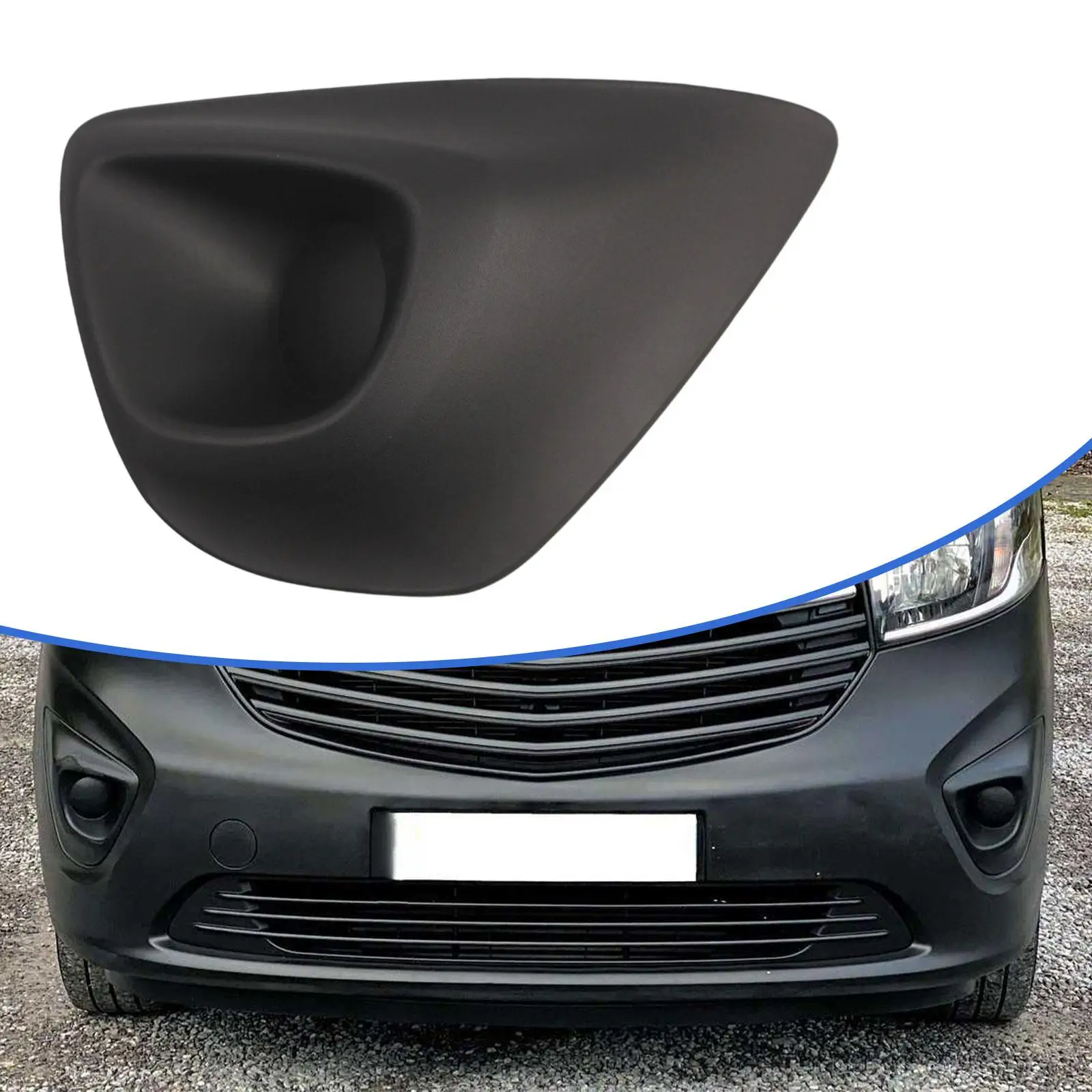 Car Front Bumper Fog Left Light Grille Cover Simple Decor Easy Installation 95517297 Part Accessory Replacement for Vivaro B MK2
