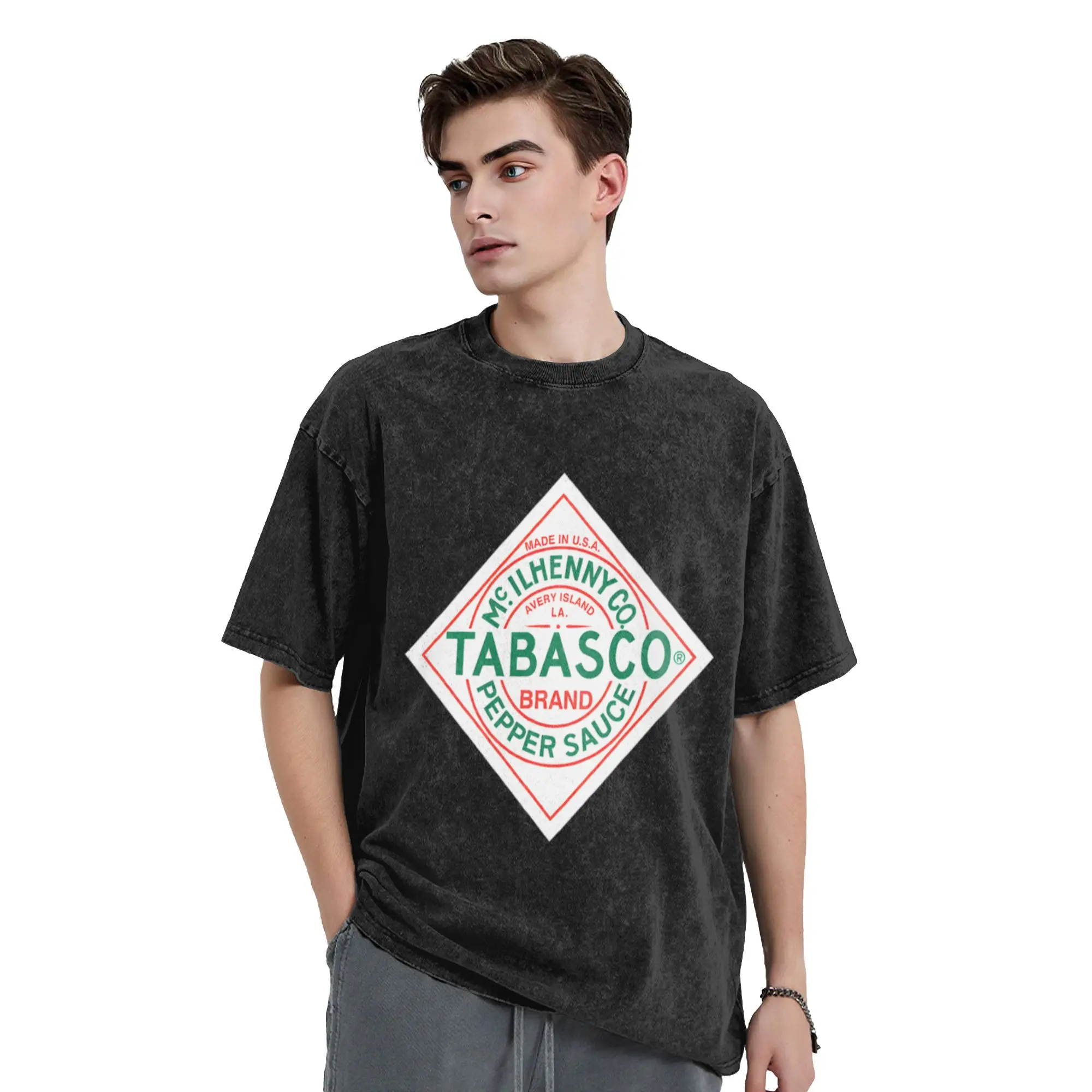 Tabasco Sauce  Classic Cool A T-Shirt Oversized Short Sleeve Men's Women's Cotton Tees Tops