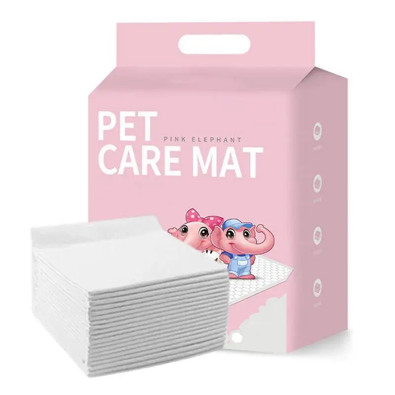 

Pet Pee Pads 100 PCS Super Absorbent Pet Training Pads Leakproof And Thick Floor Pee Protector For Hedgehog Guinea Pigs Bunny