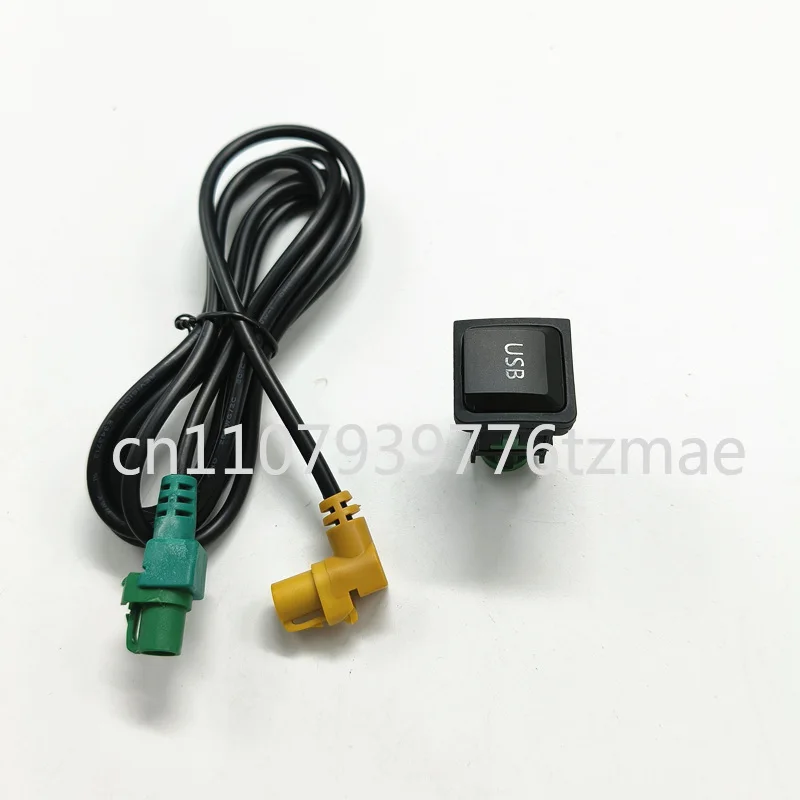 Adaptador de enchufe USB para coche 1.4TSI/1.6L + Arnés de cableado con interruptor 5KD 035 726 A para VW Golf Jetta MK 5 MK 6 Sagitar 5KD 035 726 A