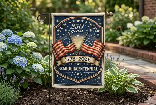 Years America Garden Flag Outdoor Decor Patriotic USA Home Yard Sign Double UUI GGX