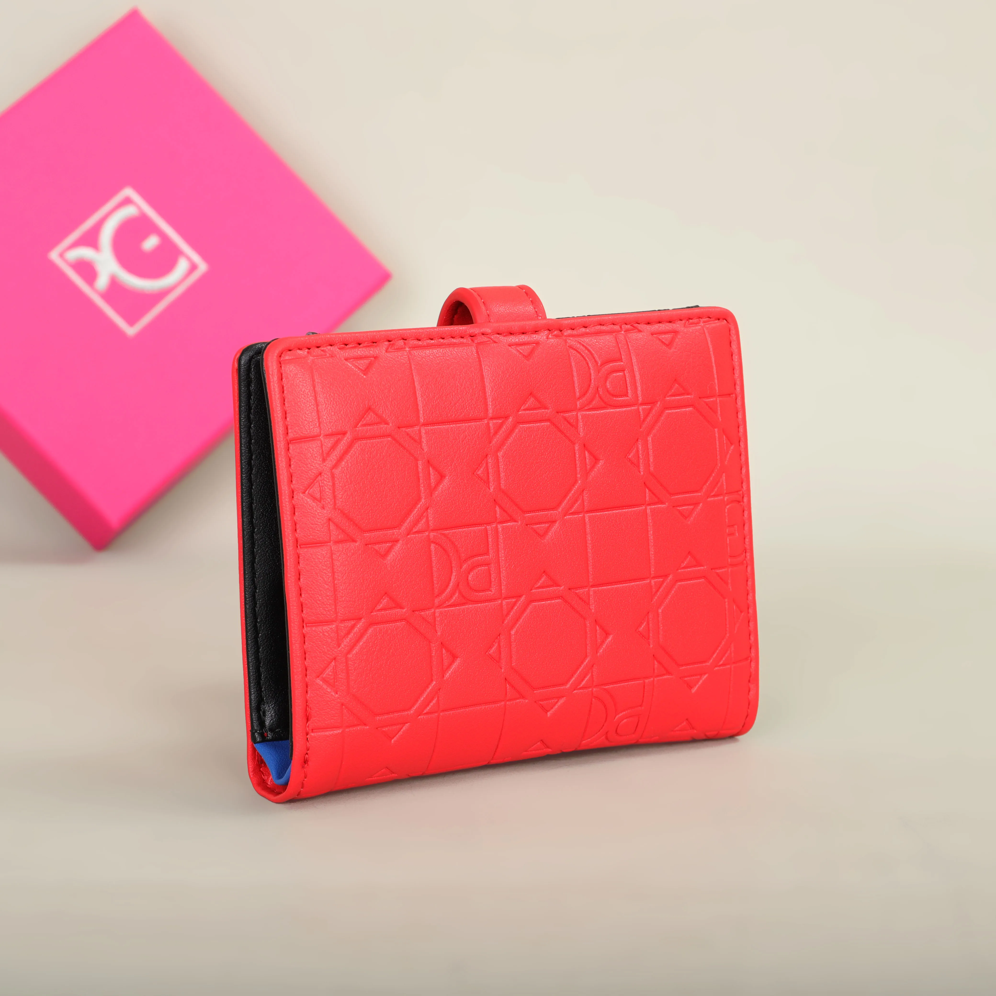 PG Wallet Fashion Classic Retro Damen-Universal-Geldbörse mit Buchstabendruck, tragbare Kartentasche, Zero Wallet – Detail 18