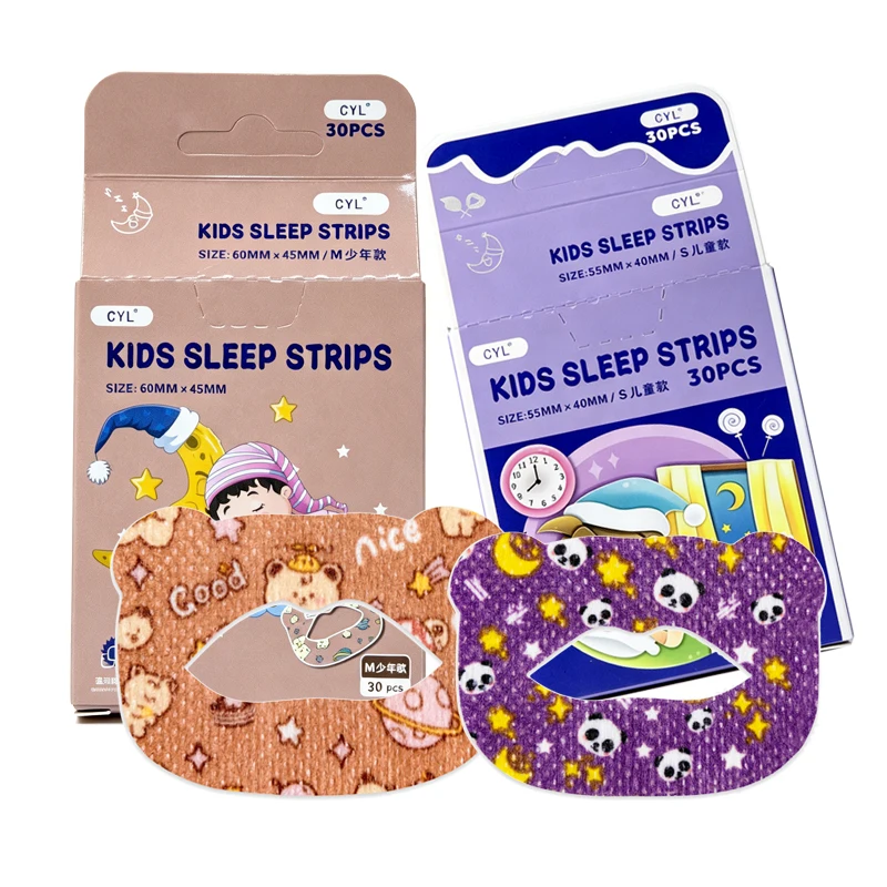 20/30pcs Kids Mouth Tape Sleep Strip Anti-Snoring Mouth Breathing Tape To Improve Sleep Mouth Stickers for Snoring Lip Patch