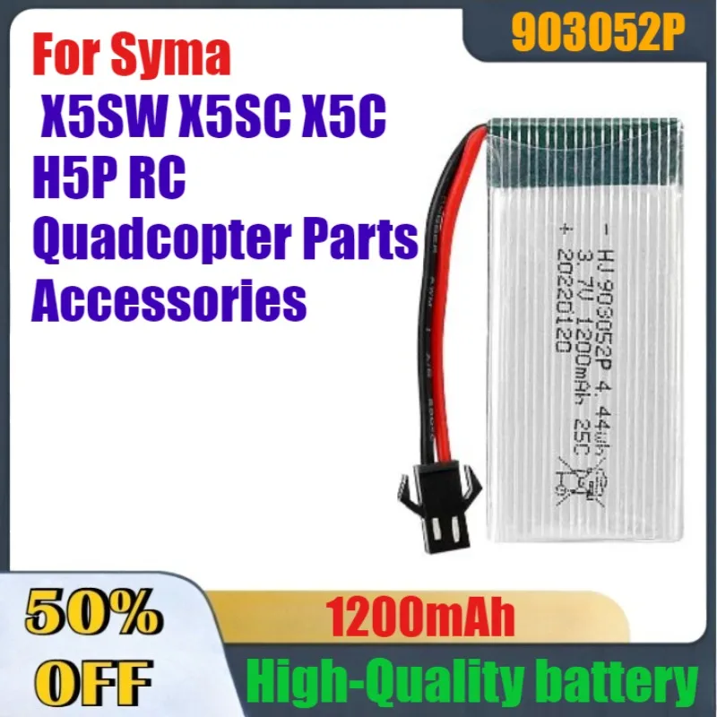 

1200mAh 903052P High-Quality Battery for Syma X5SW X5SC X5C H5P RC Quadcopter Parts Accessories