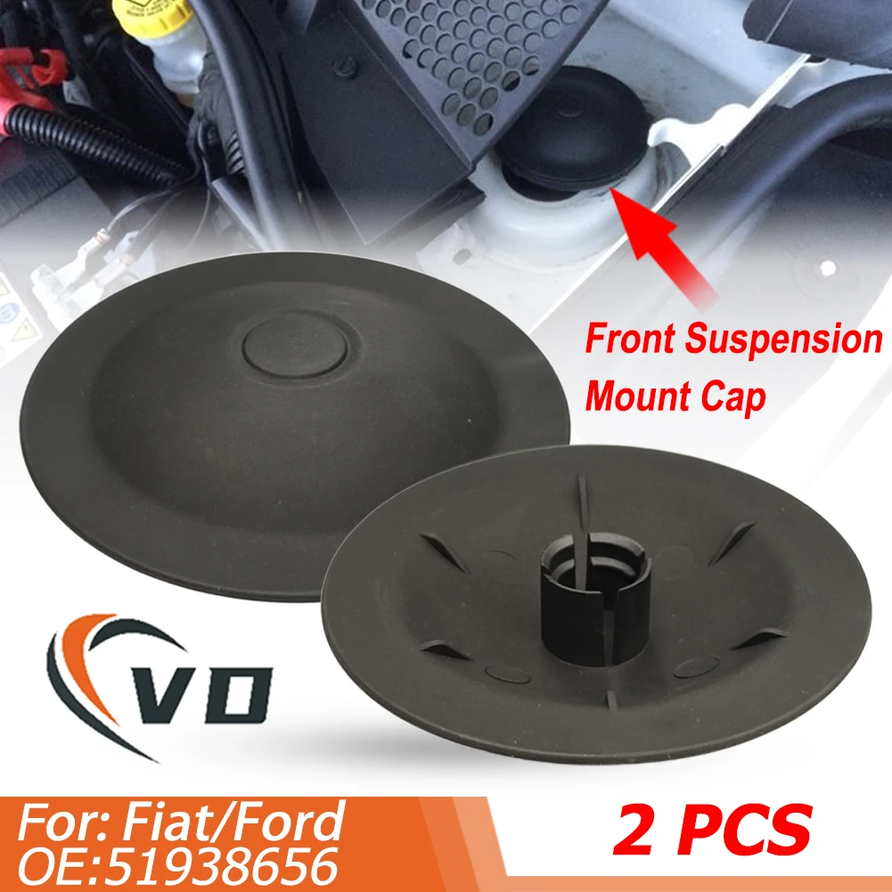 2 Peças Tampa Superior do Suporte do Amortecedor Dianteiro para Fiat 500 Abarth 2008 em diante Ford KA OEM: 51938656