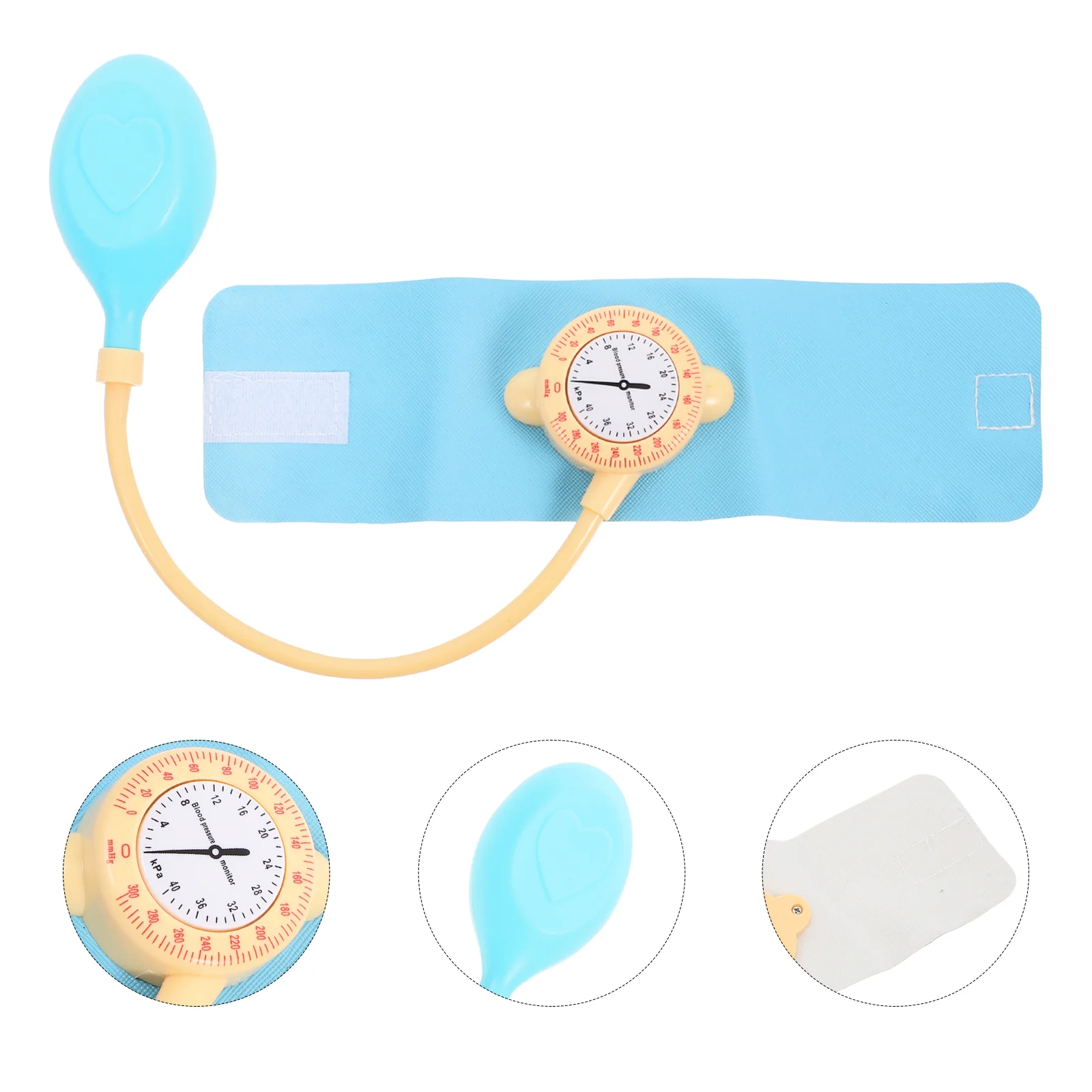 Sphygmomanomètre en plastique réaliste pour enfants, jouet de médecin, moniteur pour bébé, ensemble de jeu pour enfants