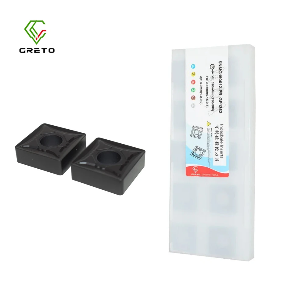 

GRETO SNMG190612-PR SNMG190616-PR GP1252 GT4205 твердосплавный инструмент для обработки деталей вращения Plates For Cnc Cut snmga6 SNMG 190612 SNMG