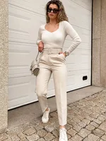 MUJER Women Pants Pencil High waist Trousers Office Wear Pants for Women Autumn Cropped Pants outfits Women's Formal Pants - Image 4