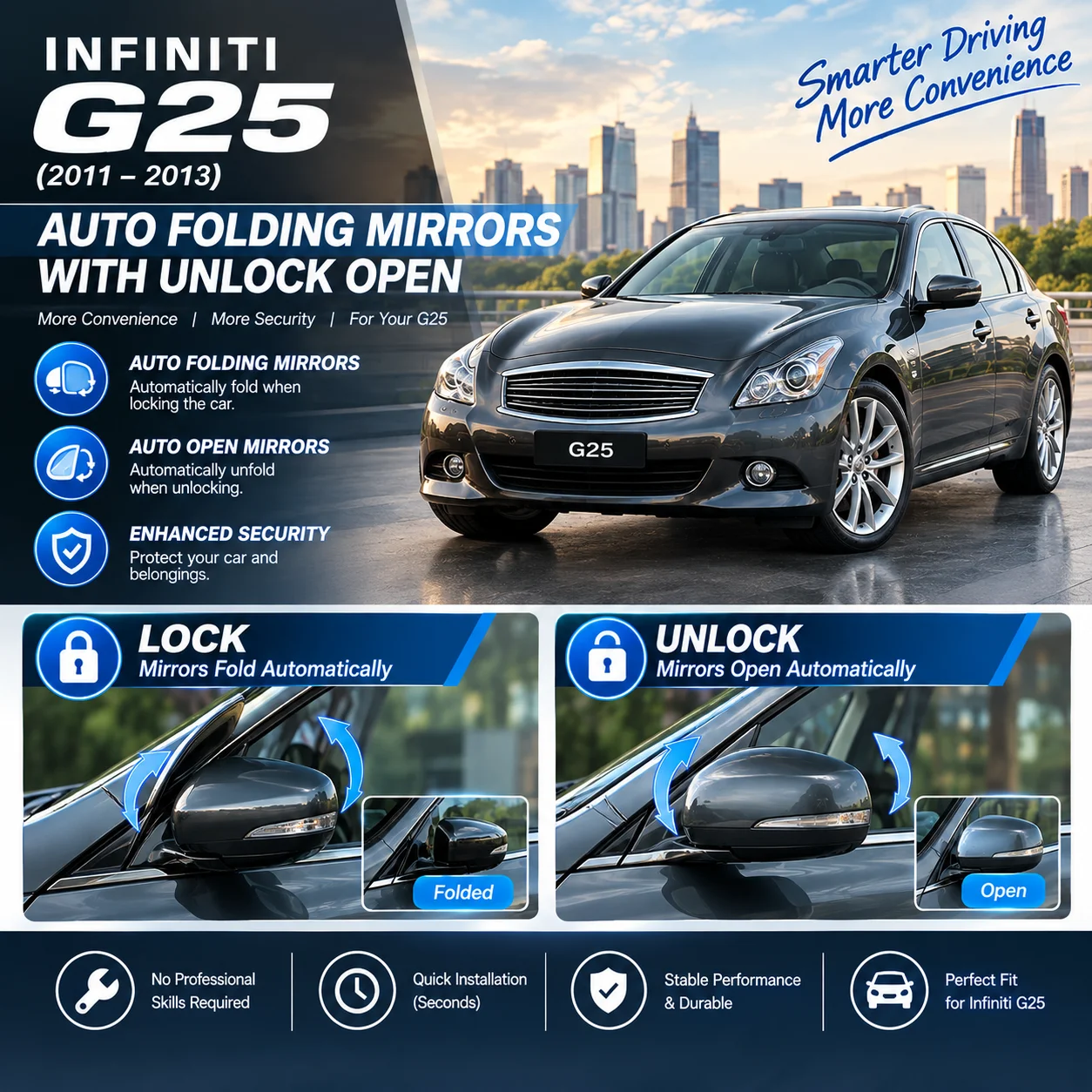 automatic-side-mirror-folding-module-for-infiniti-g25-–-auto-fold-on-lock-unfold-on-unlock