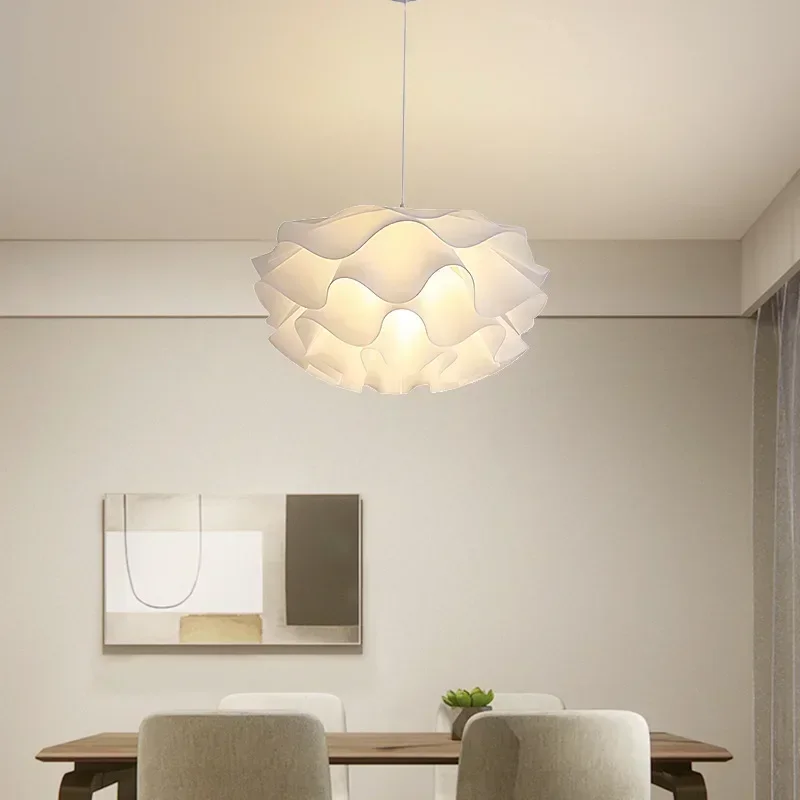 

SANDYHA Nordic Designers Hanging Chandeliers Modern Petal Bedroom Pendant Light for Study Dining Room LED Lamp Lighting Fixtures