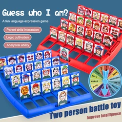 Guess Who I Am Two Person Card Game Battle Guessing Character And Animal Board Game Parent-child Interactive Puzzle Game