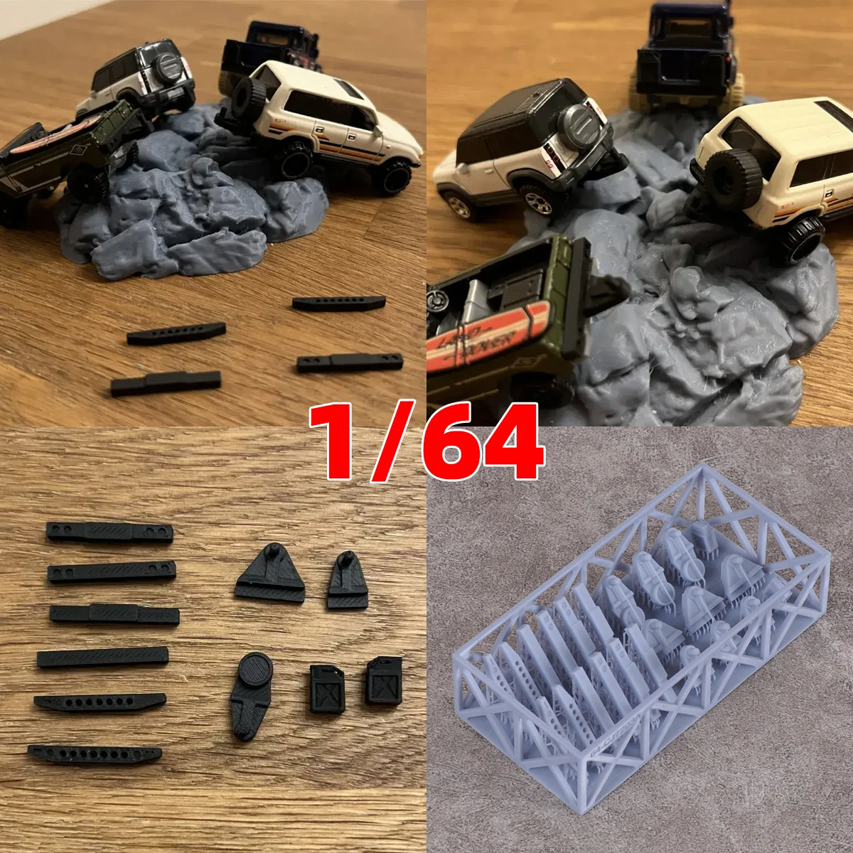 

Задний бампер с буксировочным крюком, модель автомобиля, автозапчасти, диорама на песочном столе, набор для создания масштабной модели 1/64 для автомобиля, грузовика, пожарной машины