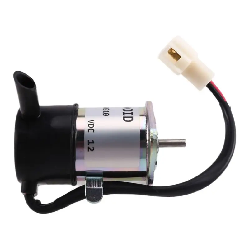 NEW-For Kubota Tractor Fuel Shut Off Solenoid 16271-60010 16271-60012 For Kubota Engine Models BX2200D F2400 12VDC