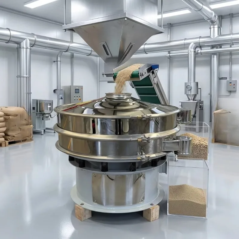 2026 High Efficiency Soybean Vibrating Screen for Grain Seed Cleaning and Impurity Removal Rotary Vibro Sifter