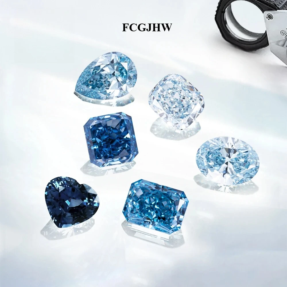 FCGJHW IGI Certificates Fancy Color Lab Grown Diamonds 1ct 2ct 3ct 4ct 5ct 6ct Blue Diamond Jewelry for Women Wholesale 2026