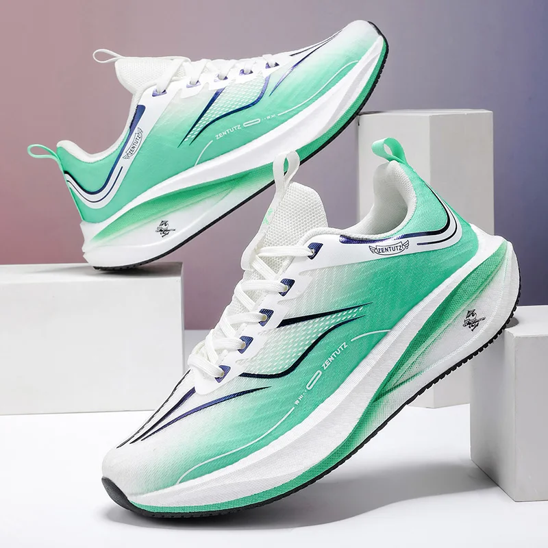 

2025 Shock-absorbing Support Carbon Plate Sports Shoes Rebound Marathon Running Shoes Outdoor Youth Campus Basketball Shoes