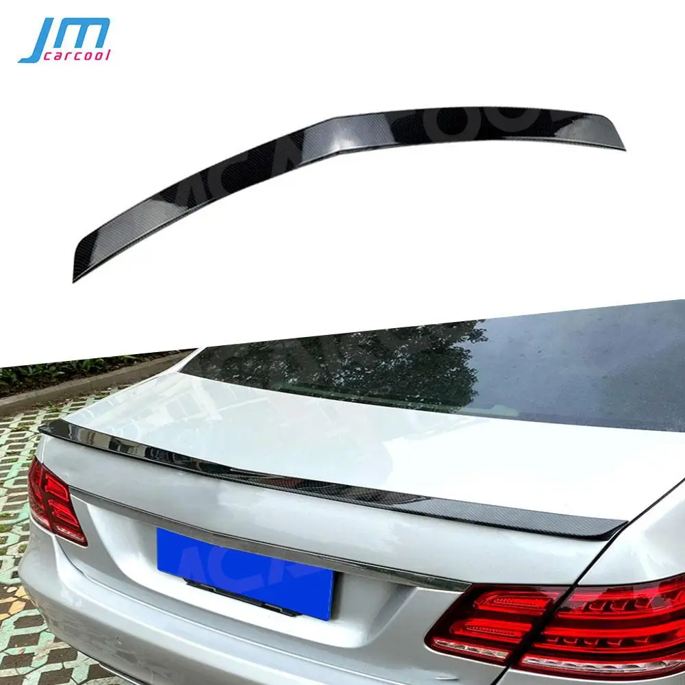 

ABS Carbon Look Rear Trunk Lip Spoiler For Mercedes Benz E Class W212 E200 E260 E63 AMG 2014-2016 Sedan 4 Door Car Decoration