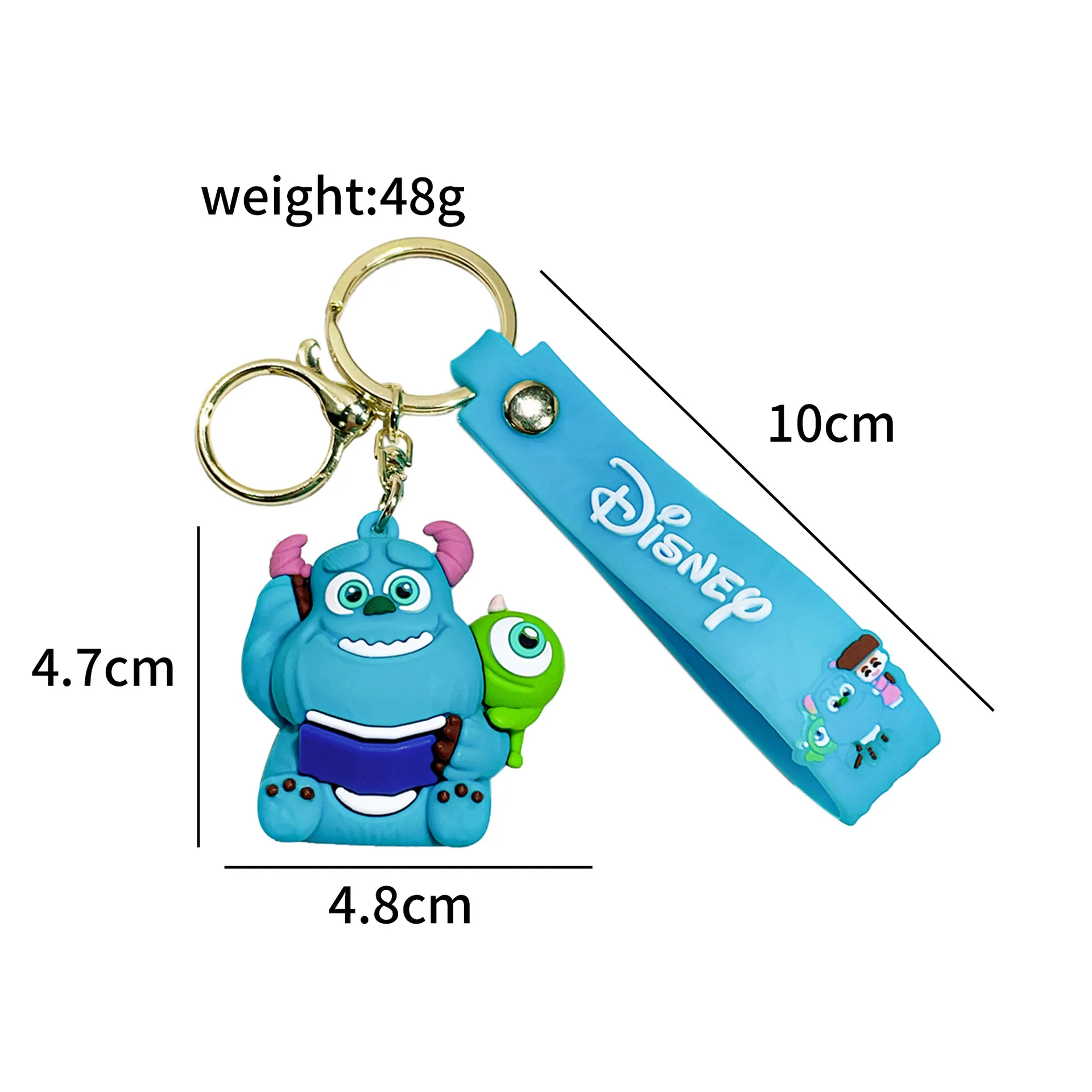 Disney Monsters University Figuur Sleutelhanger Anime Monsters Inc. Leuke 3D pop schooltas hanger ornamenten speelgoed cadeau voor kinderen